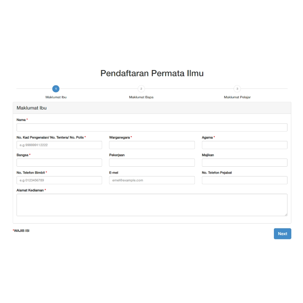 School Registration Form